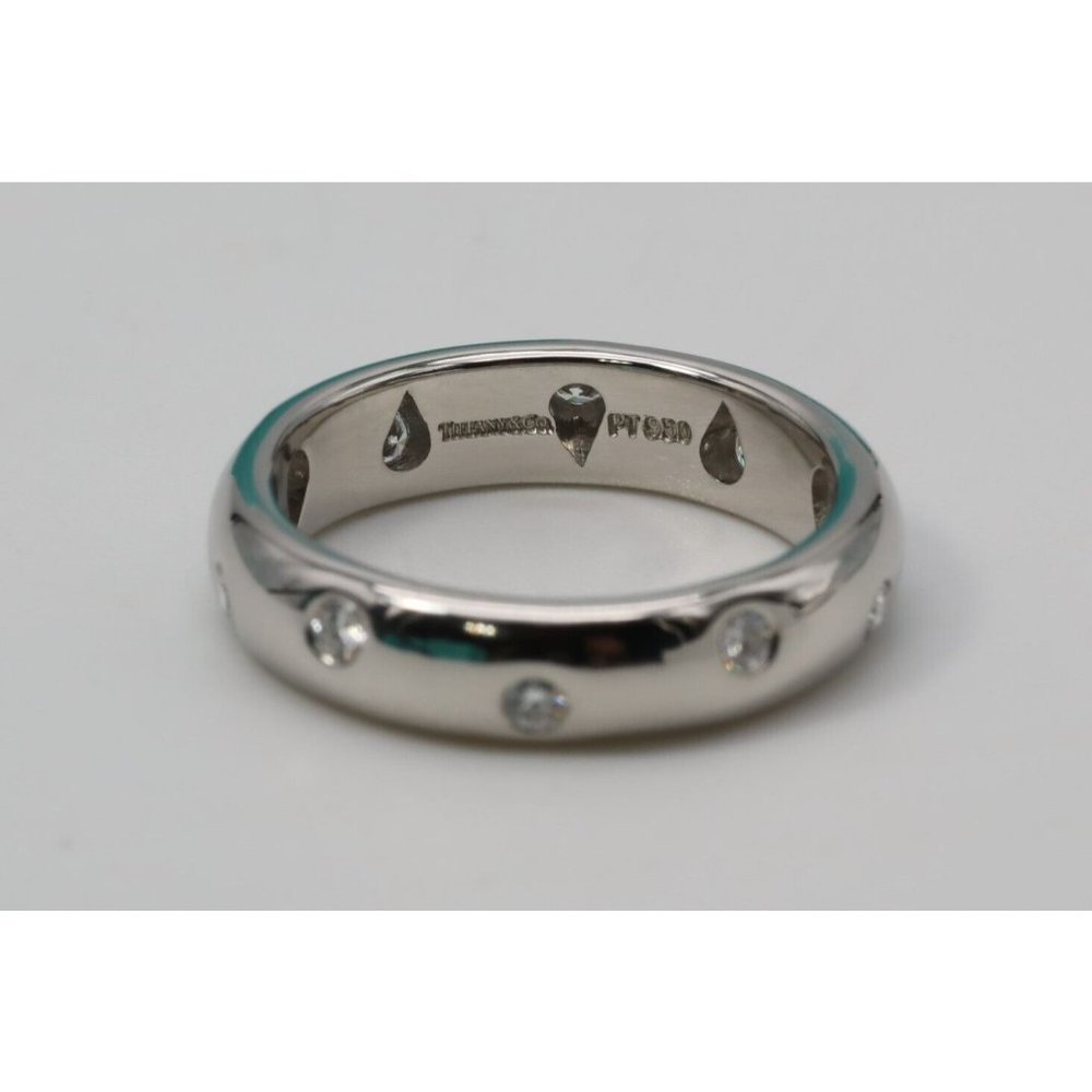 Tiffany & Co. Etoile Band Ring with Diamonds in Platinum Size 5 - Picture 7 of 7
